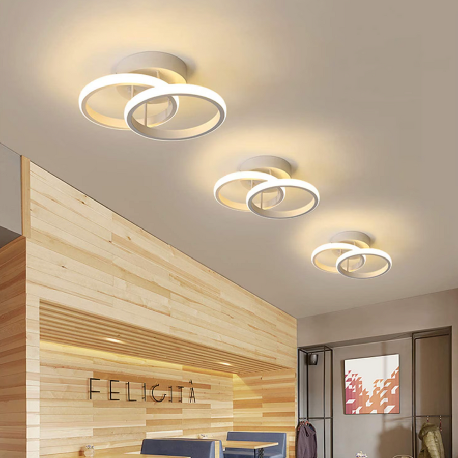 LED LED VERTEX циркулира 24W, 2 кръга, студена/гореща/неутрална светлина, бяла
