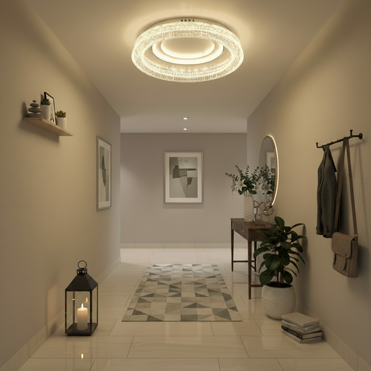 WON Noble LED полилей, 67 W, диаметър 30 см, топла/неутрална/студена светлина, бял