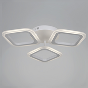LED полилей ERIKA 20W, 3 квадрата, неутрална светлина 4000k, бял, метал и акрил