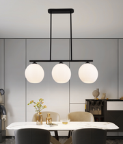 Висящ полилей LM520/3BK, 3XE27, 59*20*25, черен, бял, желязо, плексиглас