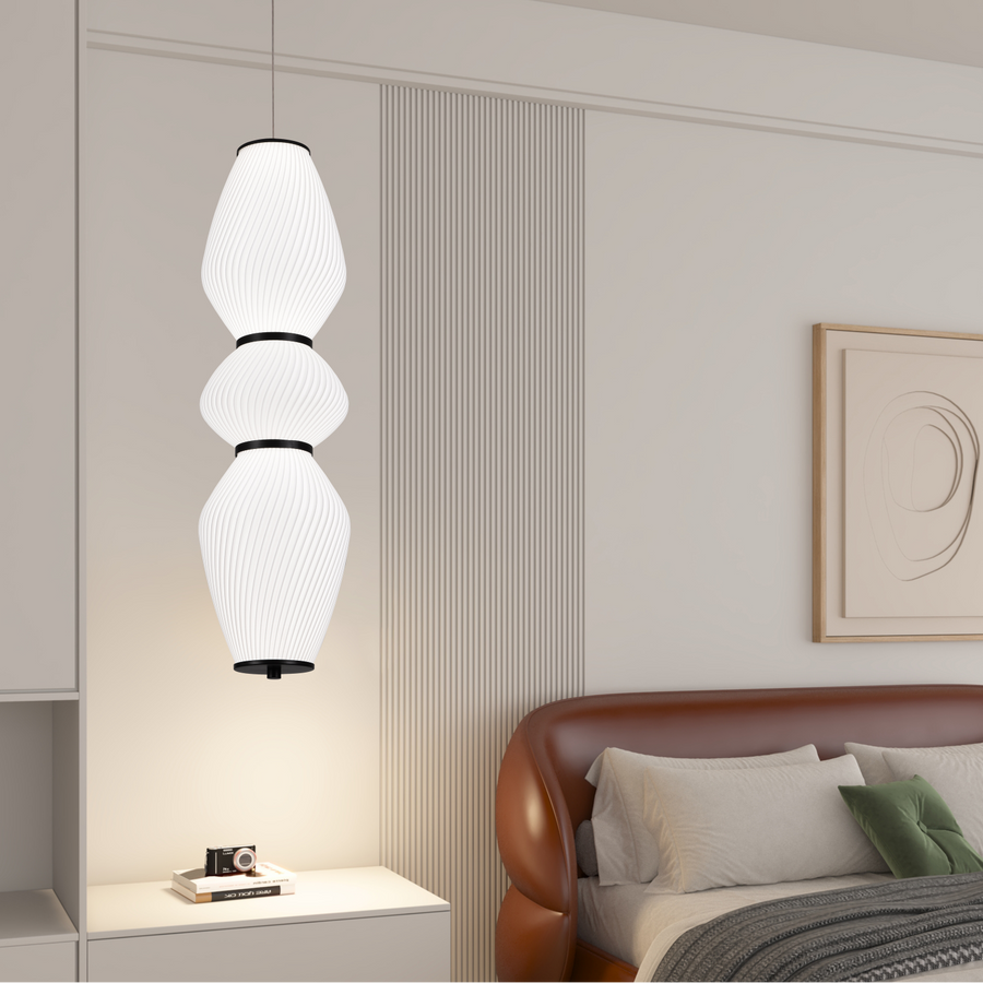 Висящ полилей LT022/3WH, 3xE27, диаметър 66 см, височина 16,5 см, IP20, бял, плексиглас, желязо, крушките не са включени