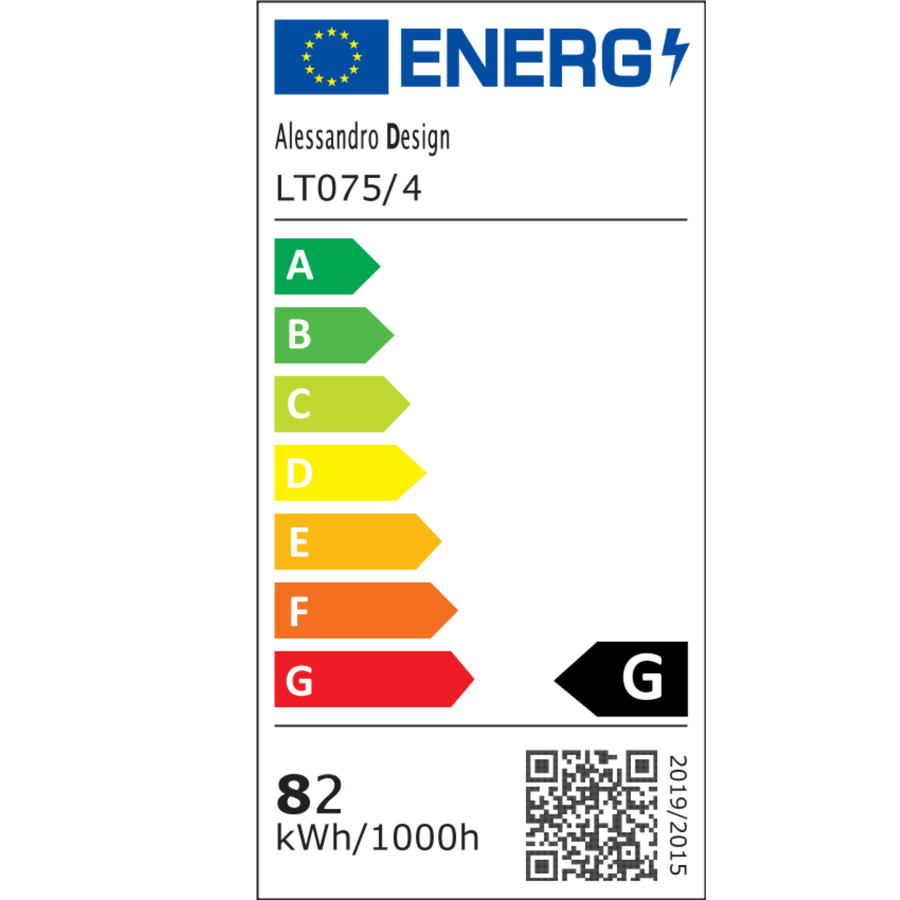 LED полилей с дистанционно управление и кристал NOVA ROTONDA RGB 82W, 4 кръга, Студена/Топла/Неутрална светлина, Димируем