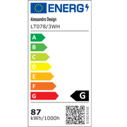 LED полилей с дистанционно управление и кристал LEILA 87W, 3 квадрата, студена/топла/неутрална светлина, димиране, гланцово хром бяло