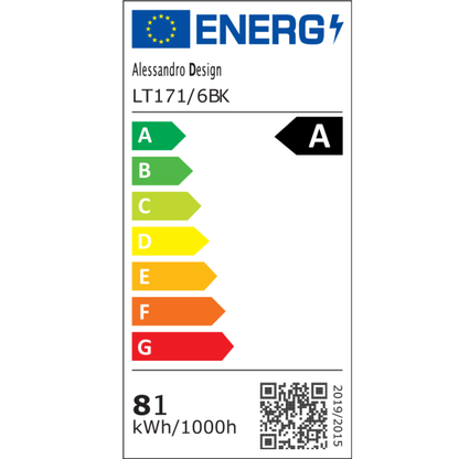 LED полилей с дистанционно управление LINEX, 63W, 6 елемента, линеен, студена/топла/неутрална светлина, димируем, черен