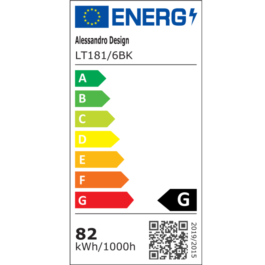 Висящ кристален LED полилей LT181/6BK, 84W, светлина 3000/4000/6000K, черен, регулируема височина