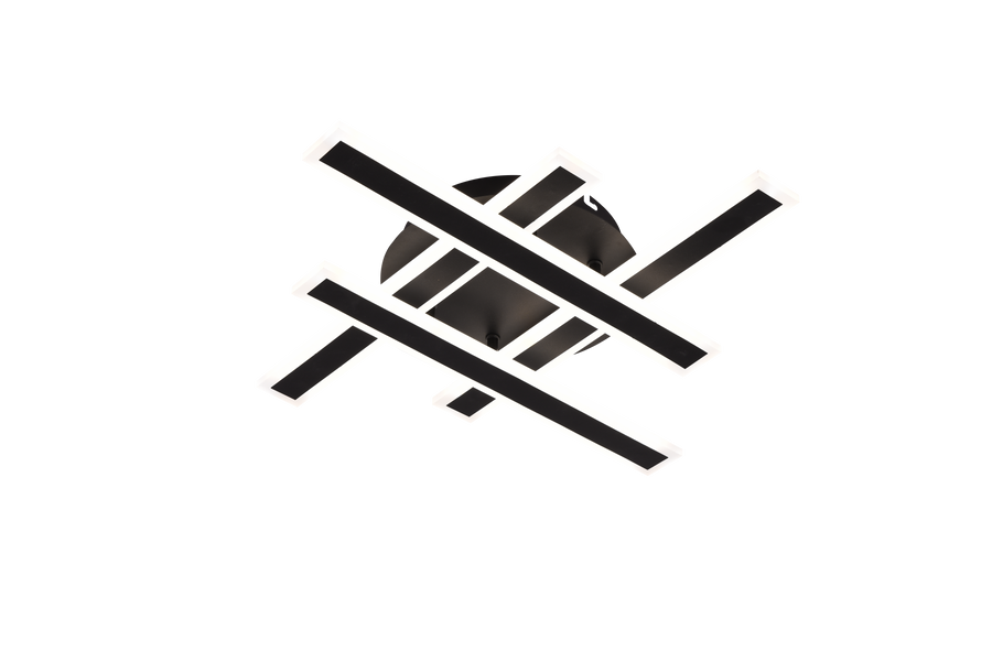 LED полилей с дистанционно управление LT755/4BK 85W, линеен, студена/топла/неутрална светлина, димируем, черен