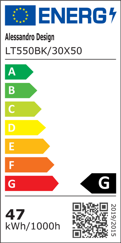 LED окачен полилей PAGANO 47W, 3000K, 2 кръга, черен, регулируема височина