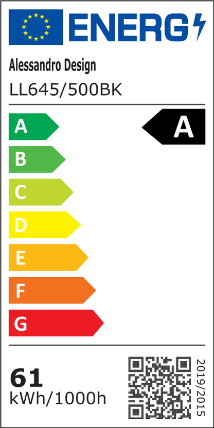 SKYForma Nexen LED полилей, 61W, Студена/Топла/Неутрална светлина, Черен