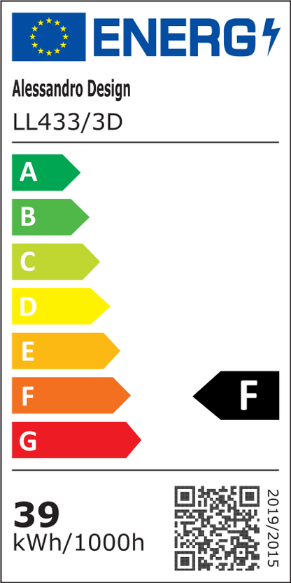 LED полилей NEXA Triangle 3D 39W, бяла, студена/топла/неутрална светлина