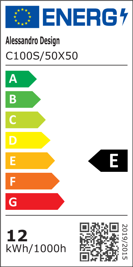 Кръгло LED огледало, 50см, Basic Touch