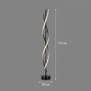 LED лампа Upsilon, 27W, 3000K/ 4000K/ 6000K, Метал и акрил, Черна