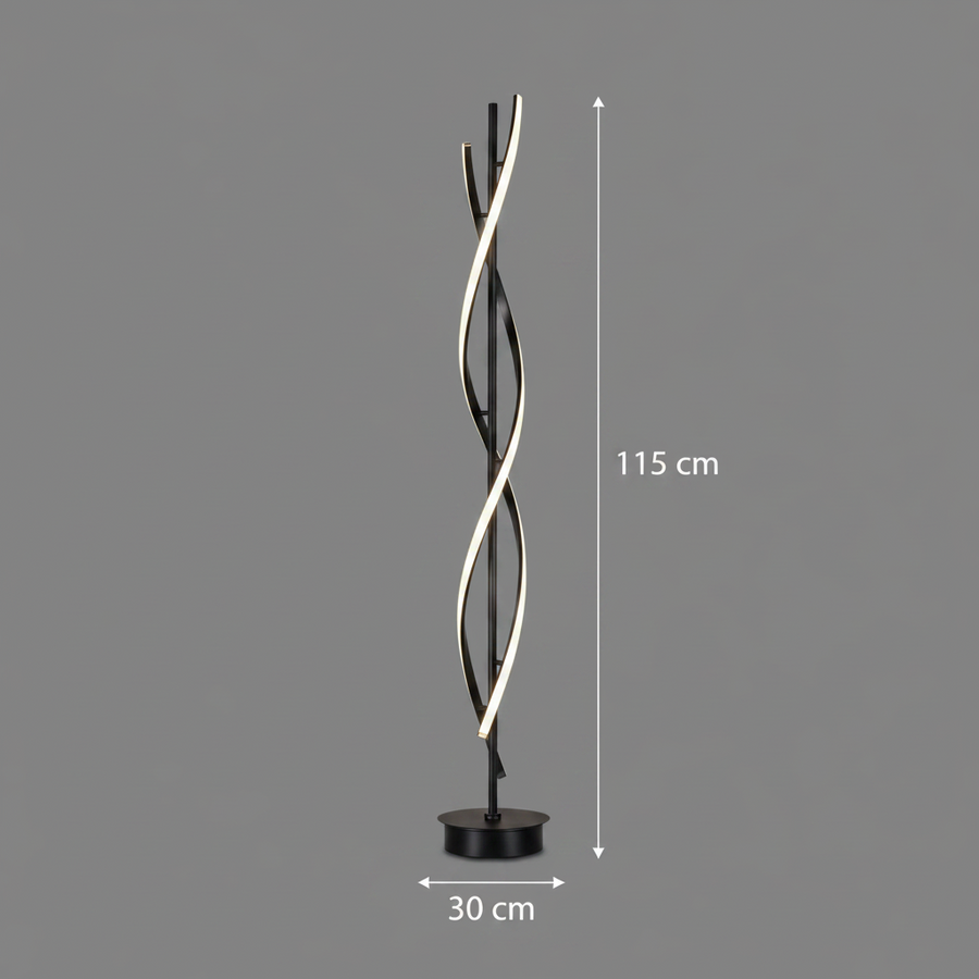 LED лампа Upsilon, 27W, 3000K/ 4000K/ 6000K, Метал и акрил, Черна