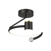 LED полилей, 34 W, диаметър 24 см, студена/топла/неутрална светлина, черно Заглавие по подразбиране Alessandro Design