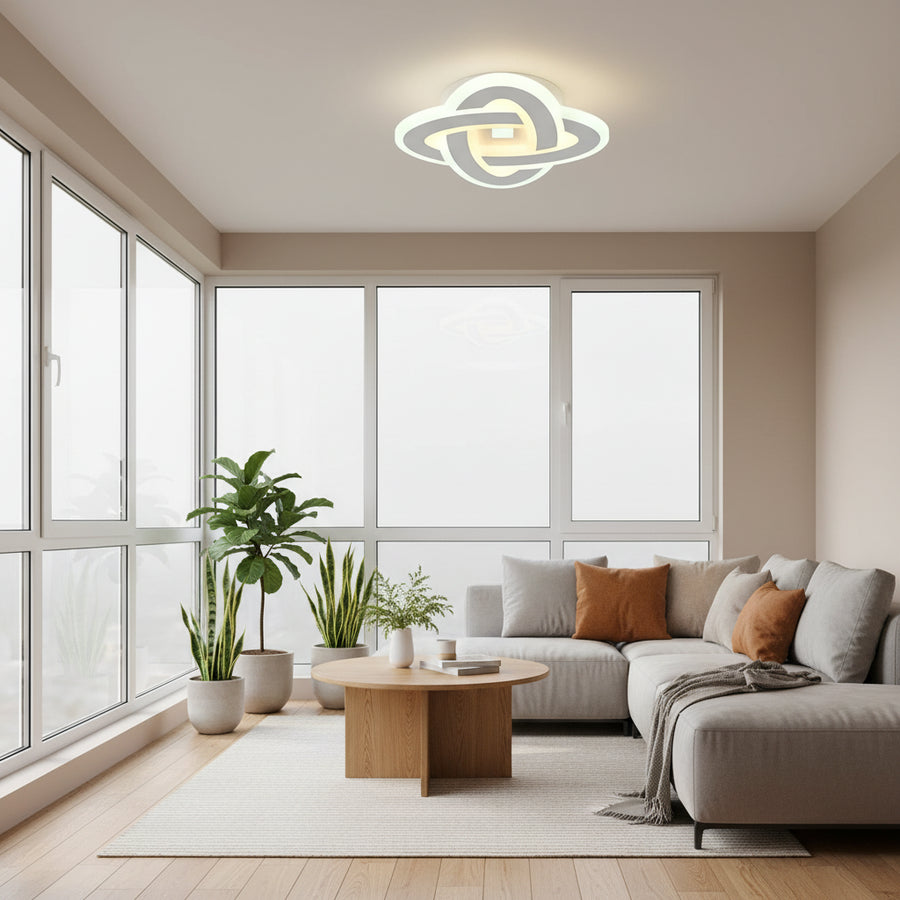 LED полилей CRINELLA 45W, диаметър 23 см, студена/топла/неутрална светлина, бял LED полилей Заглавие по подразбиране Alessandro Design