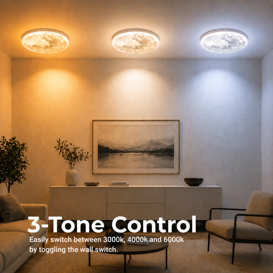 MARTE LED полилей 41W, Диаметър 30см, Студена/Топла/Неутрална светлина, Сив