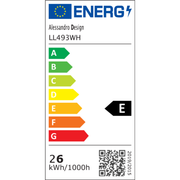 МОДЕРЕН LED полилей 26W, размер 19,5x19,5, квадрат, студена/топла/неутрална светлина, бели LED полилеи Заглавие по подразбиране Alessandro Design