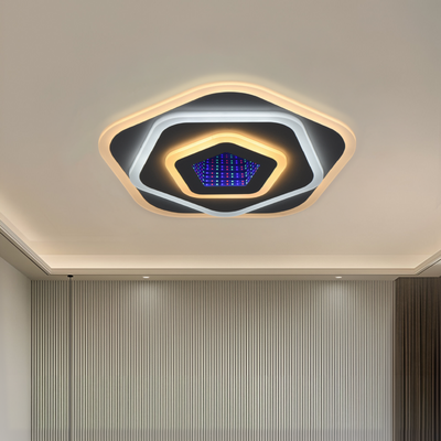 NEXA 3D LED полилей 39W, диаметър 23 см, студена/топла/неутрална светлина, бял