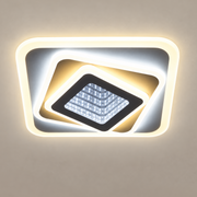 LED полилей NEXA 3D 46W, Квадрат, Студена/Топла/Неутрална светлина, Бял