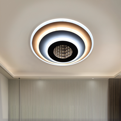 LED полилей NEXA ROTUND 3D 39W, Студена/Топла/Неутрална светлина, Бял