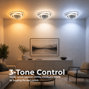 LED полилей NEXA Triangle 3D 40W, бяла, студена/топла/неутрална светлина LED полилеи Заглавие по подразбиране Alessandro Design