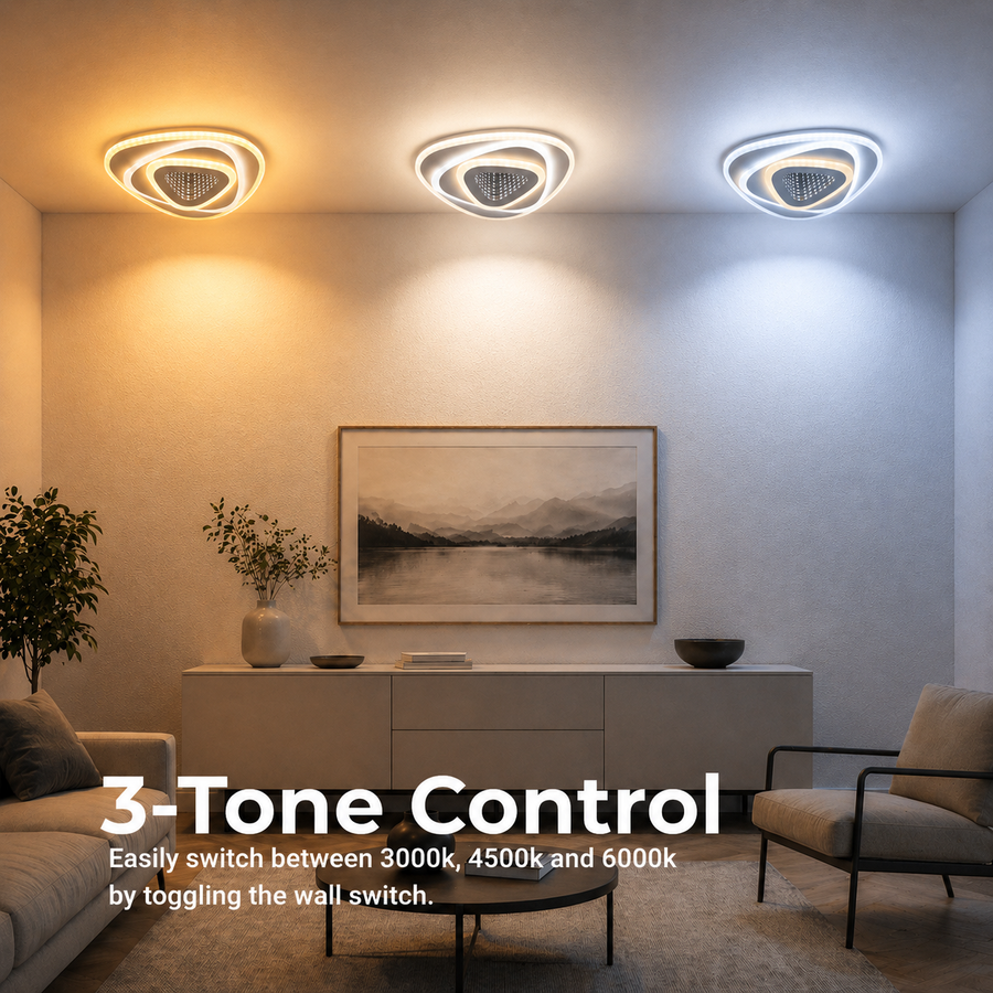 LED полилей NEXA Triangle 3D 40W, бяла, студена/топла/неутрална светлина LED полилеи Заглавие по подразбиране Alessandro Design