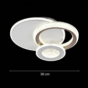 LED полилей NYXORA 44W, 3 кръга, студена/топла/неутрална светлина, бели LED полилеи Заглавие по подразбиране Alessandro Design