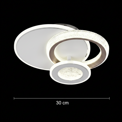 LED полилей NYXORA 44W, 3 кръга, студена/топла/неутрална светлина, бели LED полилеи Заглавие по подразбиране Alessandro Design