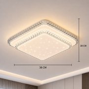 QIKIQTAALUK LED полилей, 40W, 38 x 38 см, топла/неутрална/студена светлина, бял