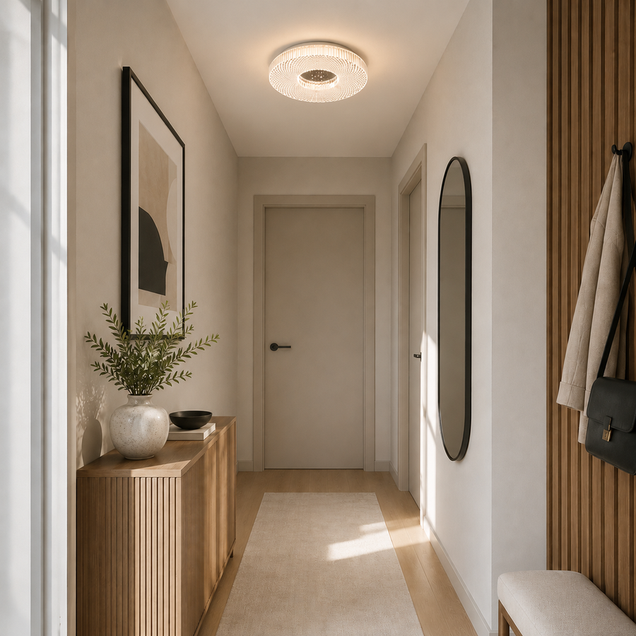 LED полилей RADIAN Petito, 21W, диаметър 27 см, топла/неутрална/студена светлина, бял