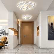 LED полилей SQUARE 57W, 3 квадрата, студена/топла/неутрална светлина, бял