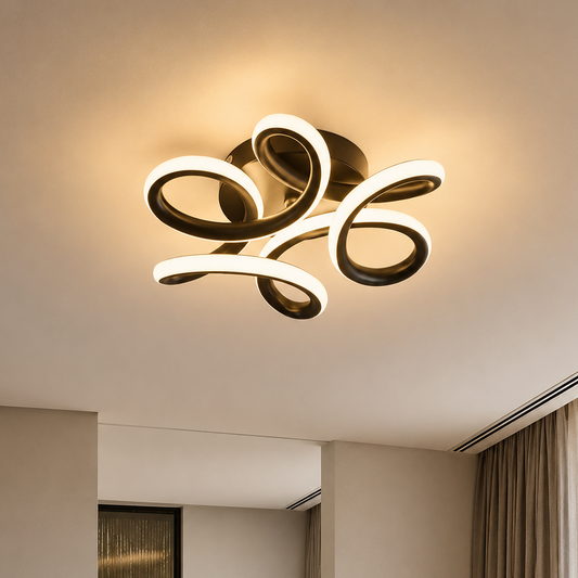 VERTEX HELIX LED полилей, 65W, Студена/Топла/Неутрална светлина, Черен