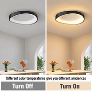 LED плафониер с дистанционно управление, PL103/520BK, 29W, диаметър 50 см, топла/студена/неутрална светлина, черен