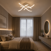 LED полилей с дистанционно ANADYR 40W, 4 Елемента, Студена/Топла/Неутрална светлина, Димируем, Бял