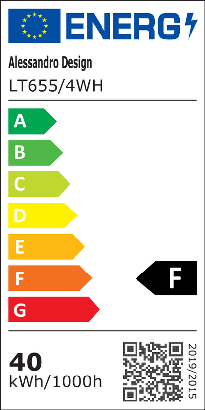 LED полилей с дистанционно ANADYR 40W, 4 Елемента, Студена/Топла/Неутрална светлина, Димируем, Бял