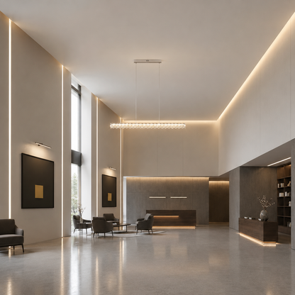 LED полилей с дистанционно управление KANGNING, 3000K/4000K/6000K, 120W, метал и акрил, бял