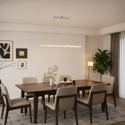 LED полилей с дистанционно управление KANGNING, 3000K/4000K/6000K, 120W, метал и акрил, бял