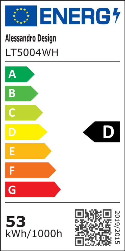LED полилей с дистанционно управление KANGNING, 3000K/4000K/6000K, 120W, метал и акрил, бял