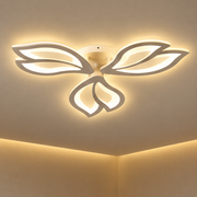 LED полилей с дистанционно управление LILY 40W, 3 елемента, Студена/Топла/Неутрална светлина, Димируем, Бял
