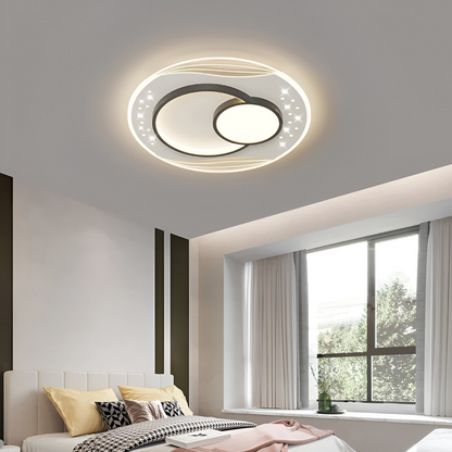 LED полилей с дистанционно управление SERPENTA 51W, Кръгъл, Студена/Топла/Неутрална светлина, Димируем, Черен LED полилей с дистанционно управление Заглавие по подразбиране Alessandro Design