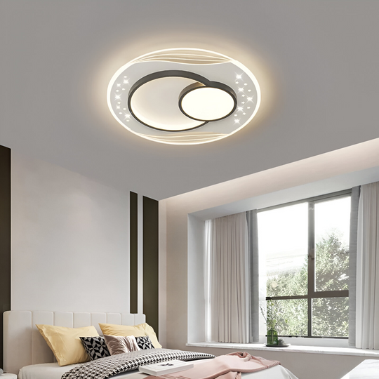 LED полилей с дистанционно управление SERPENTA 51W, Кръгъл, Студена/Топла/Неутрална светлина, Димируем, Черен LED полилей с дистанционно управление Заглавие по подразбиране Alessandro Design