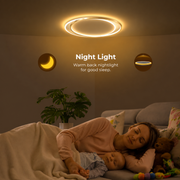 LED полилей с дистанционно SOLARA 51W, 2 кръга, Студена/Топла/Неутрална светлина, Димируем, Бяло злато