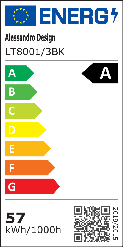 SUKING LED полилей с дистанционно управление, 3 източника, 3000K/4000K/6000K, 120W, Метал и Акрил, Черен