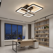 LED полилей с дистанционно управление ZOE 60W, 3 квадрата, студена/топла/неутрална светлина, димируем, черен LED полилей с дистанционно управление Default Title Alessandro Design