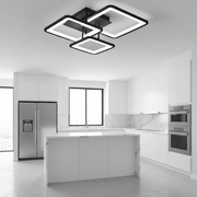 LED полилей с дистанционно управление ZOE 60W, 3 квадрата, студена/топла/неутрална светлина, димируем, черен LED полилей с дистанционно управление Default Title Alessandro Design