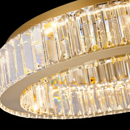 LED полилей с дистанционно управление и кристал VERTUS 18W, 30см, Кръг, Студена/Топла/Неутрална светлина, Димируем, Хром LED полилей с дистанционно управление Default Title Alessandro Design