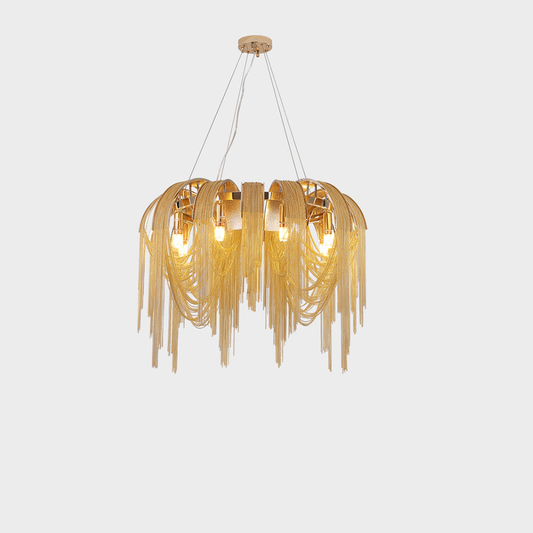 Полилей MD9020/400MMGD, 4xE14, диаметър 40 см, IP20, злато, желязо, алуминий, крушките не са включени