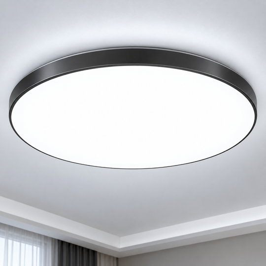 SOLIS LED плафон 47cm 70W студена светлина Черен
