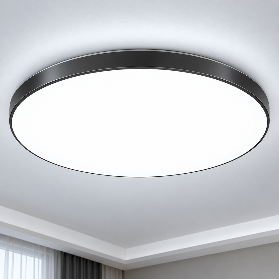 SOLIS LED плафон 47cm 70W студена светлина Черен