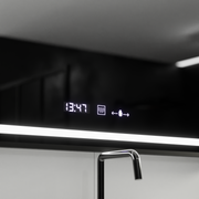 Правоъгълно LED огледало, 100x80 см, Verite Majeste Noir MotionGlow Marcello, система за обезпотяване, часовник и термометър, димируеми огледала Marcello Заглавие по подразбиране Alessandro Design