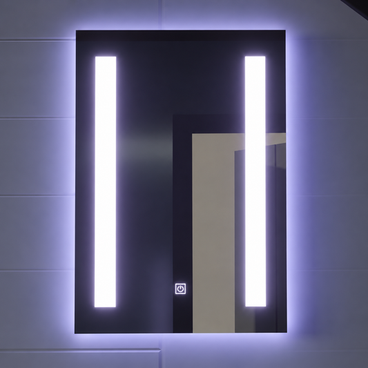 Правоъгълно LED огледало, 50x70cm, C206S/50X70 Touch, Demister System, Dimable